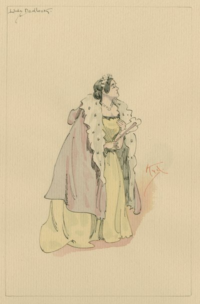 Lady Dedlock, c.1920s by Joseph Clayton Clarke